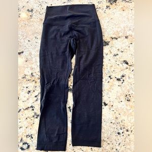 Lululemon align leggings - 23” black embossed pattern